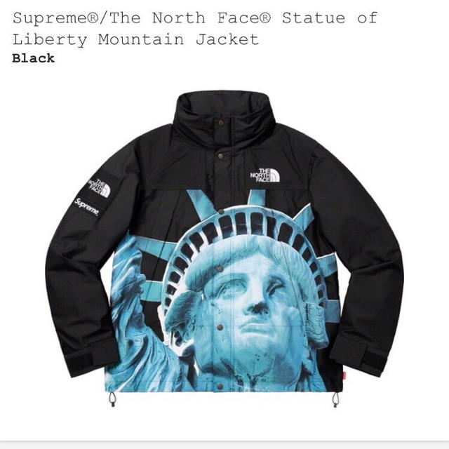 supreme north face マンパ　黒　Mマウンテンパーカー