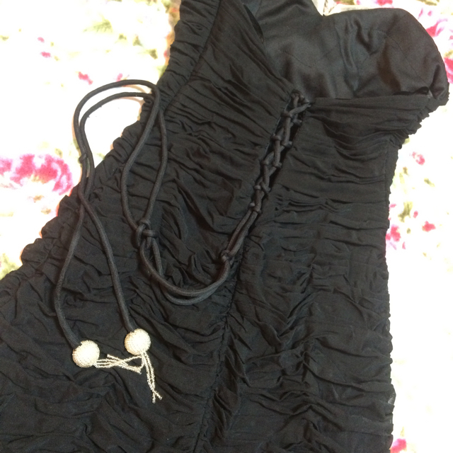 黒タイト キャバドレス レディースのフォーマル/ドレス(ナイトドレス)の商品写真