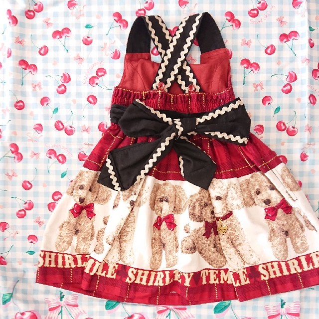 Shirley Temple(シャーリーテンプル)のシャーリーテンプル 阪急限定プードルジャンパースカート キッズ/ベビー/マタニティのキッズ服女の子用(90cm~)(ワンピース)の商品写真