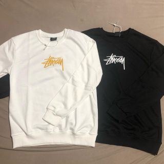 ステューシー(STUSSY)の【stussyトレーナー】Lサイズ白・黒2点セット新品未使用品(スウェット)