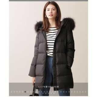 ナノユニバース ダウンコート(レディース)(レザー)の通販 38点 お見舞い 西川ダウン/ラクーンファーロングダウン タグ付き nano・universe ダウンジャケット