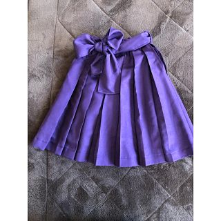 スカート　袴　紫　100 110(和服/着物)