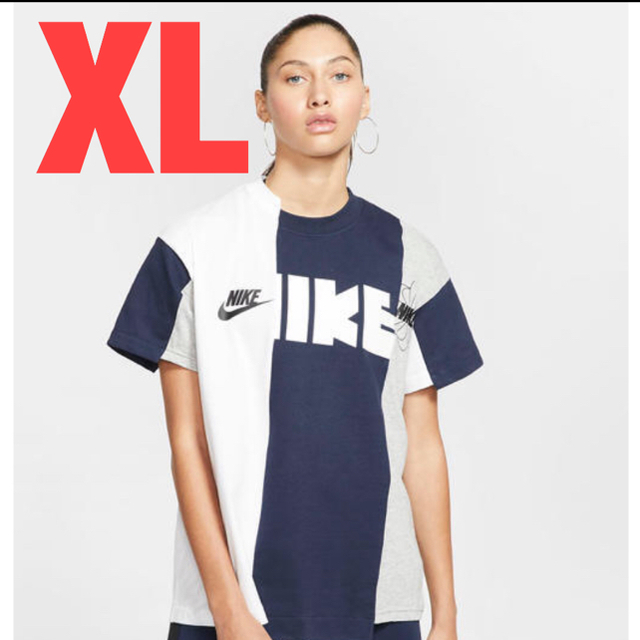 sacai(サカイ)の【 MA5購入】NIKE×sacai Tシャツ XL L/GRAY×WHITE レディースのトップス(Tシャツ(半袖/袖なし))の商品写真