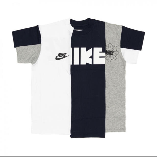 sacai(サカイ)の【 MA5購入】NIKE×sacai Tシャツ XL L/GRAY×WHITE レディースのトップス(Tシャツ(半袖/袖なし))の商品写真