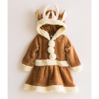 キャサリンコテージ(Catherine Cottage)のmomo様専用 新品タグ付き！クリスマスもこもこワンピース トナカイ衣装95(ワンピース)