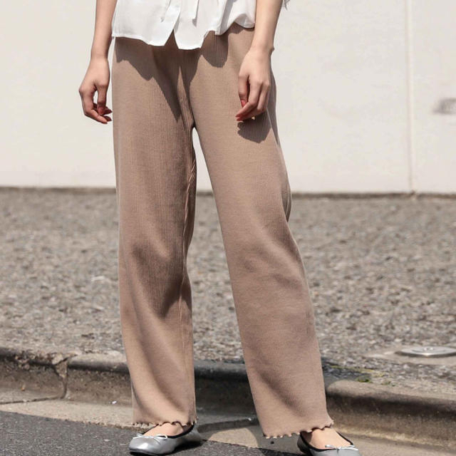 mystic(ミスティック)の【ぷーさん様専用】effortless pants　カットリブパンツ レディースのパンツ(その他)の商品写真