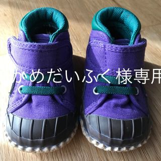 コンバース(CONVERSE)の美品！コンバース ベビーキャンピング パープル 12cm(スニーカー)