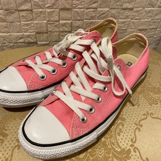 コンバース(CONVERSE)のコンバース  ピンク　サイズ24 USED品(スニーカー)