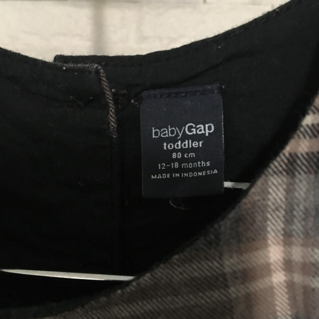 babyGAP(ベビーギャップ)のチェック キッズ ブラウス キッズ/ベビー/マタニティのベビー服(~85cm)(シャツ/カットソー)の商品写真