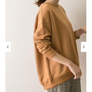 アーバンリサーチ(URBAN RESEARCH)の専用 裏毛後ろコクーンプルオーバー【CAMEL】新品タグ付き(トレーナー/スウェット)