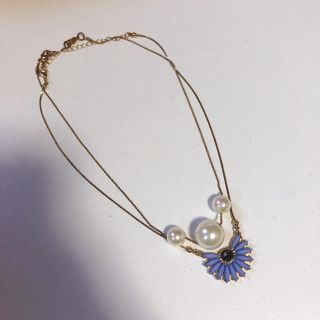 【未使用品】パール♡お花　ネックレス二点セット(ネックレス)