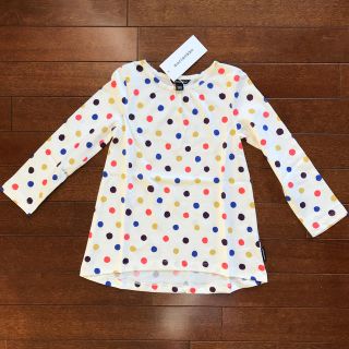 マリメッコ(marimekko)のmkico様専用 マリメッコ 長袖 Tシャツ 100 104 4歳 水玉 秋色(Tシャツ/カットソー)