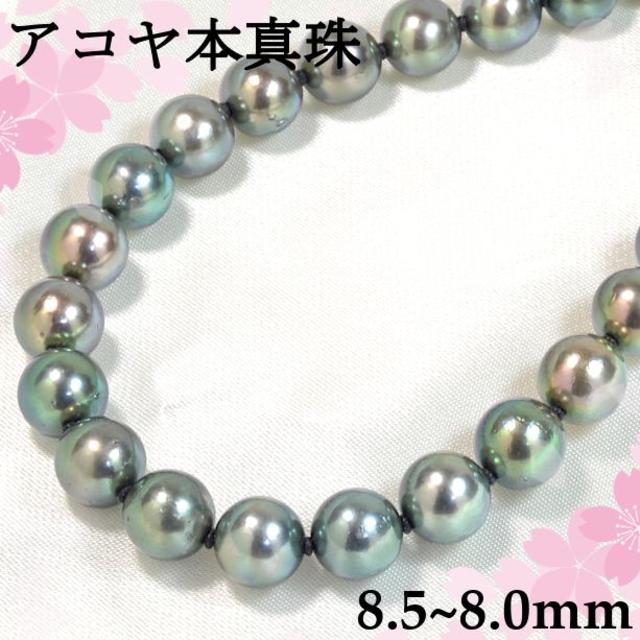 アコヤ本真珠ネックレス 8.5~8.0mm パール あこや真珠 PNM023