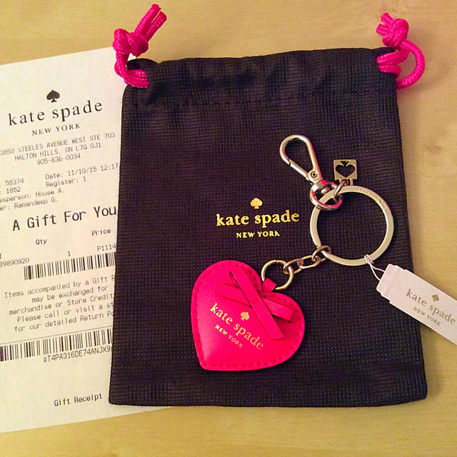 kate spade new york(ケイトスペードニューヨーク)のKate spade❤︎キーホルダー レディースのファッション小物(キーホルダー)の商品写真