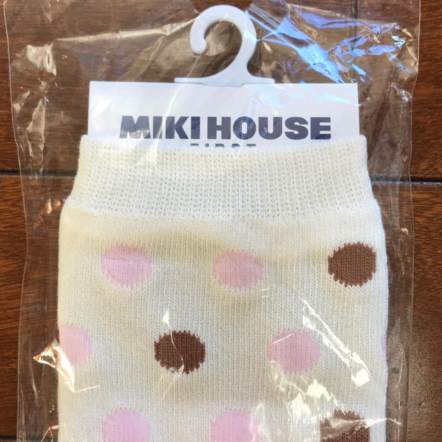 mikihouse(ミキハウス)のMIKI HOUSE ミキハウス レッグウォーマー 水玉 ホワイト キッズ/ベビー/マタニティのこども用ファッション小物(レッグウォーマー)の商品写真