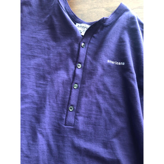 完売品!Americana(アメリカーナ)>ヘンリーネックカットソーΨ