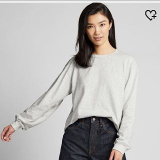 ユニクロ(UNIQLO)の○ユニクロ XS コットンリラックスフィットクルーネックT  長袖○ (Tシャツ(長袖/七分))