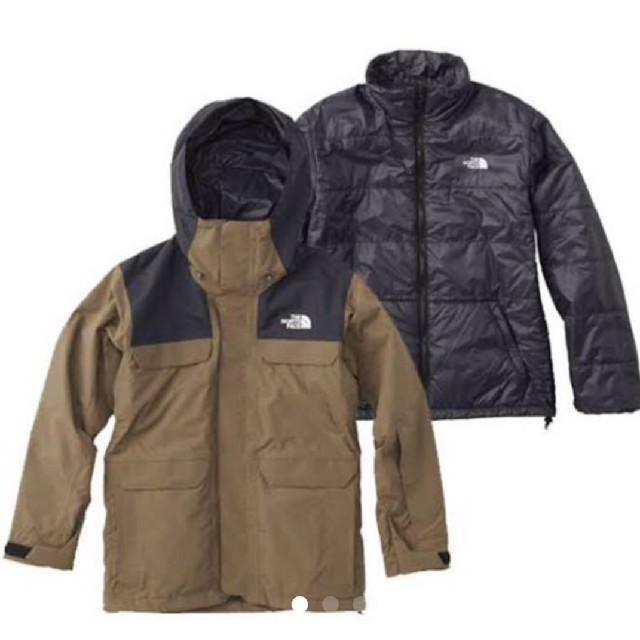 THE NORTH FACE(ザノースフェイス)の新品ノースフェイスビーチグリーン3WAYゲートキーパートリクライメイトジャケット メンズのジャケット/アウター(ナイロンジャケット)の商品写真