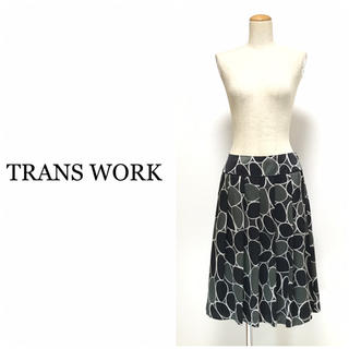 トランスワーク(TRANS WORK)の❤️送料込❤️TRANS WORK ワイドプリーツスカート(ひざ丈スカート)