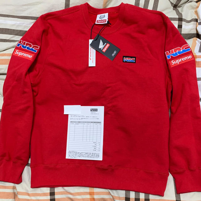 赤L新品Supreme®/Honda®/Fox® RacingCrewneck 何でも揃う www.atre61.fr
