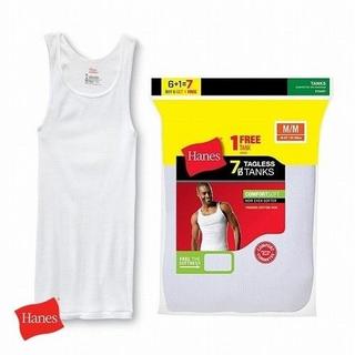 ヘインズ(Hanes)の【HANES/ヘインズ】TAGLESS TANKS /タンクトップ 7枚パックS(タンクトップ)