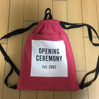 オープニングセレモニー(OPENING CEREMONY)のopening ceremony ナップサック(リュック/バックパック)