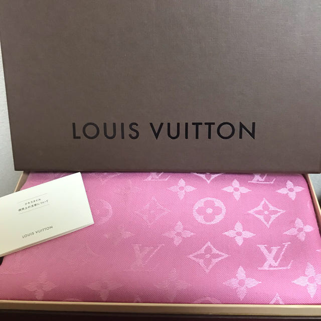 LOUIS VUITTON ストール 大判 ショール ピンク