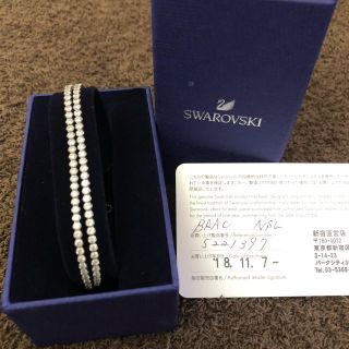 スワロフスキー(SWAROVSKI)のスワロフスキー クリスタル２連 スライダーブレスレット 商品番号5221397(ブレスレット/バングル)