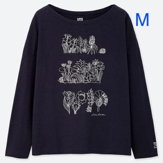 ユニクロ(UNIQLO)のユニクロ リサ・ラーソン グラフィック Tシャツ Mサイズ／ネイビー 新品！(Tシャツ(長袖/七分))