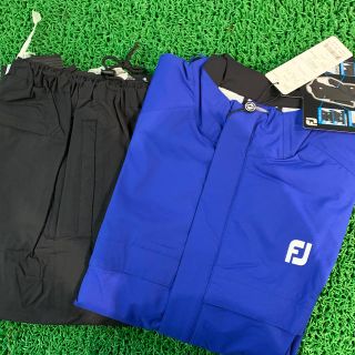 フットジョイ(FootJoy)の送料無料新古品フットジョイゴルフレインウェアXL上ブルー下ブラック(ウエア)