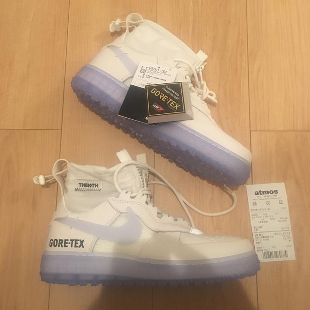 メンズair force 1 wtr gore-tex phantom white