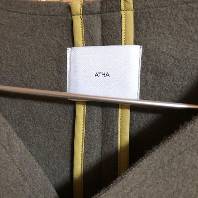 ATHA DOUBLE MELTON LINER JACKET khaki メンズのジャケット/アウター(ブルゾン)の商品写真