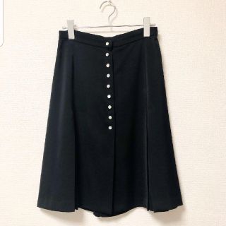 アニエスベー(agnes b.)の【美品】アニエスベー 定価27,900円 スナップボタン膝丈スカート  M(ひざ丈スカート)