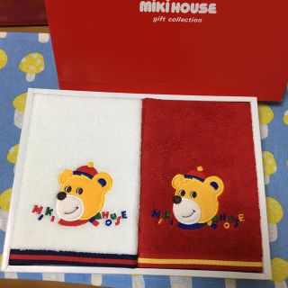 ミキハウス(mikihouse)の新品ミキハウスハンドタオル２枚セット日本製miki house(タオル/バス用品)