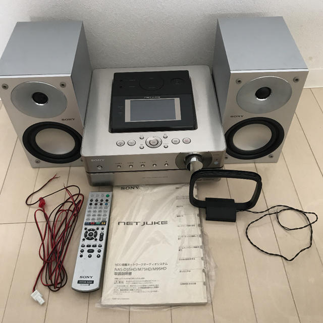 SONY(ソニー)の【ジャンク】ソニー　NAS-M95HD本体&NAS-M75HDスピーカー スマホ/家電/カメラのオーディオ機器(ポータブルプレーヤー)の商品写真