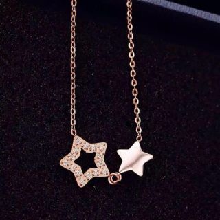 美品 星X星ステンレスネックレス SUS316L (ネックレス)