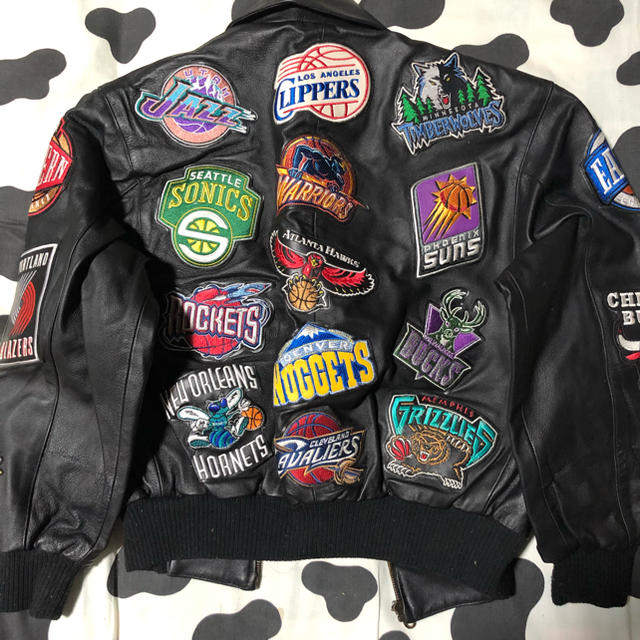 JH design NBA ワッペン 革ジャン-eastgate.mk