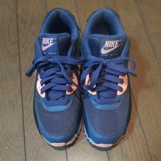 NIKE ナイキ エアマックス90 エッセンシャル グレー オレンジ 23.5