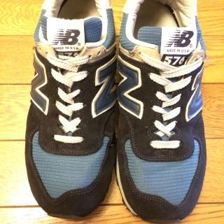 ニューバランス(New Balance)のニューバランス 576 ブルー(スニーカー)