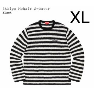 シュプリーム(Supreme)の希少 XL supreme stripe mohair セーター(ニット/セーター)