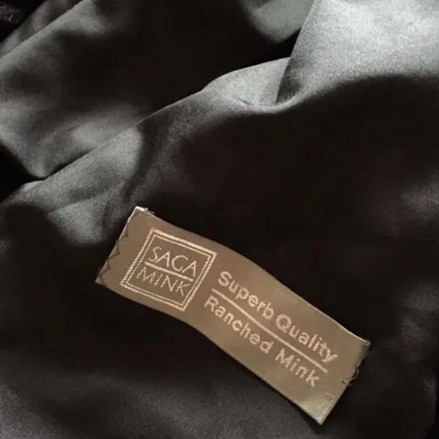 【超美品】サガミンク ロングコートの通販 by chibi's shop｜ラクマ シェアードミンク 黒 特価定番