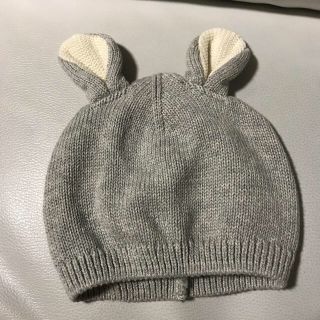 ベビーギャップ(babyGAP)のうさ耳 ニット帽 baby gap zara h&m 好きな方にもお勧め❣️(帽子)