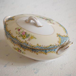 ノリタケ(Noritake)のユリズン様専用　オールドノリタケ ハンドペイント 花柄小物入れ レア(小物入れ)