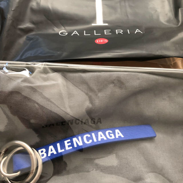 Balenciaga(バレンシアガ)のBALENCIAGA バレンシアガ エブリデイ キーリング キーホルダー 青 メンズのファッション小物(キーホルダー)の商品写真