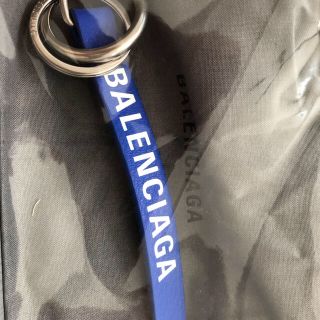 バレンシアガ(Balenciaga)のBALENCIAGA バレンシアガ エブリデイ キーリング キーホルダー 青(キーホルダー)