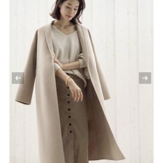 プラージュ(Plage)のplage 18AW ハミルトンテーラードコート ベージュ ☆美品☆ プラージュ(チェスターコート)