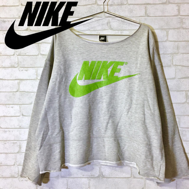 NIKE(ナイキ)の【NIKE】ナイキ トレーナー カットソー スウェット☆Lサイズ☆ レディースのトップス(トレーナー/スウェット)の商品写真