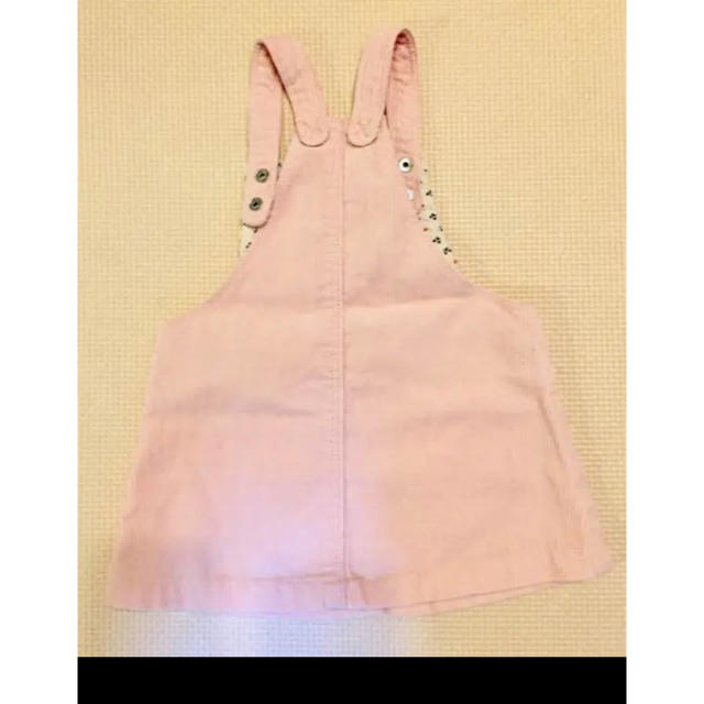 ZARA KIDS(ザラキッズ)のジャンパースカート zara ピンク キッズ/ベビー/マタニティのベビー服(~85cm)(ワンピース)の商品写真