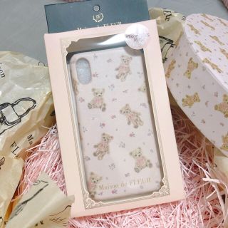 メゾンドフルール(Maison de FLEUR)のMaison de FLEUR ベア iPhoneX/XSケース(iPhoneケース)