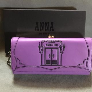 アナスイ(ANNA SUI)のアナスイ  牛革長財布 インテリア柄 がま口(財布)